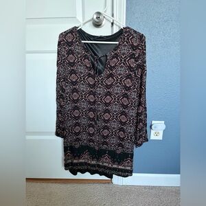 Bershka Patterned Tunic Size S